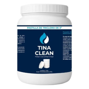 Klid Home Tina Clean | Pastillas de Tricloro 3 Pulgadas 1 Kg | Tabletas de Larga Duración para Albercas, Tinacos, Cisternas y Depósitos de Agua